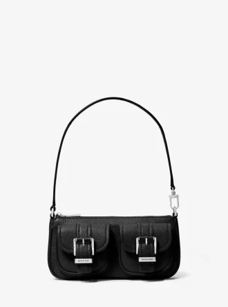 Zoe Liten Läderpåse med Pebble-motiv