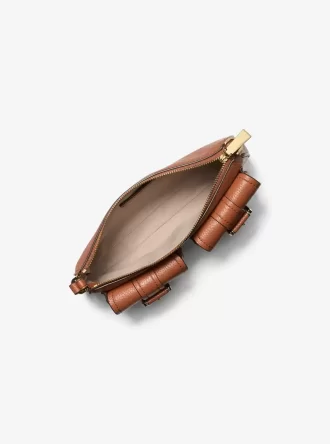 Zoe Liten Läderpåse med Pebble-motiv