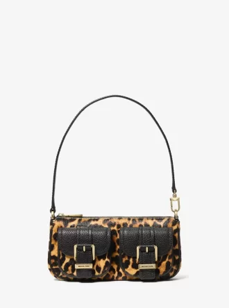Zoe Liten Leopardmönstrad Vadhårsväska